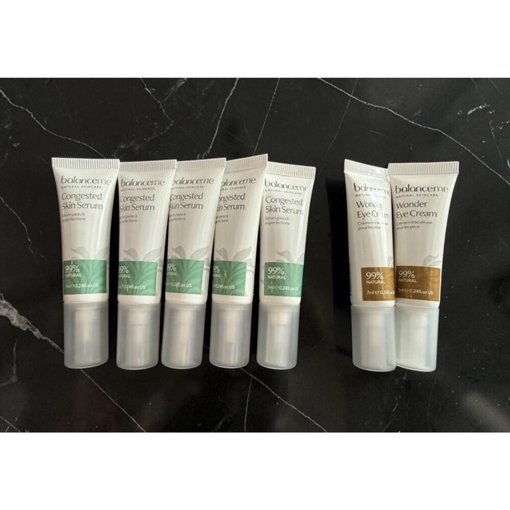 BALANCE ME 5 x Congested Skin Serum 7 ml + 2 x Wonder Eye Cream 7 ml NWOB